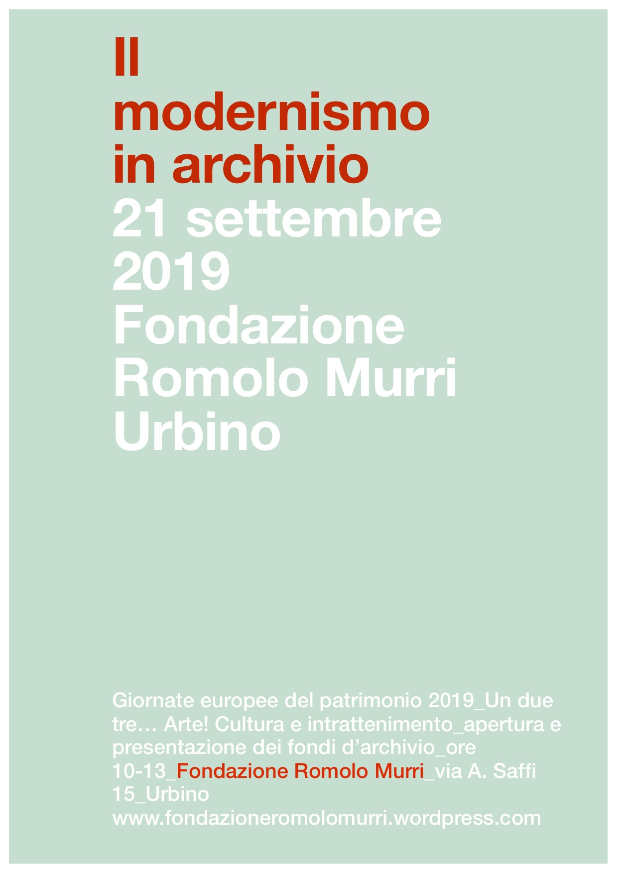 Giornate patrimonio 2019