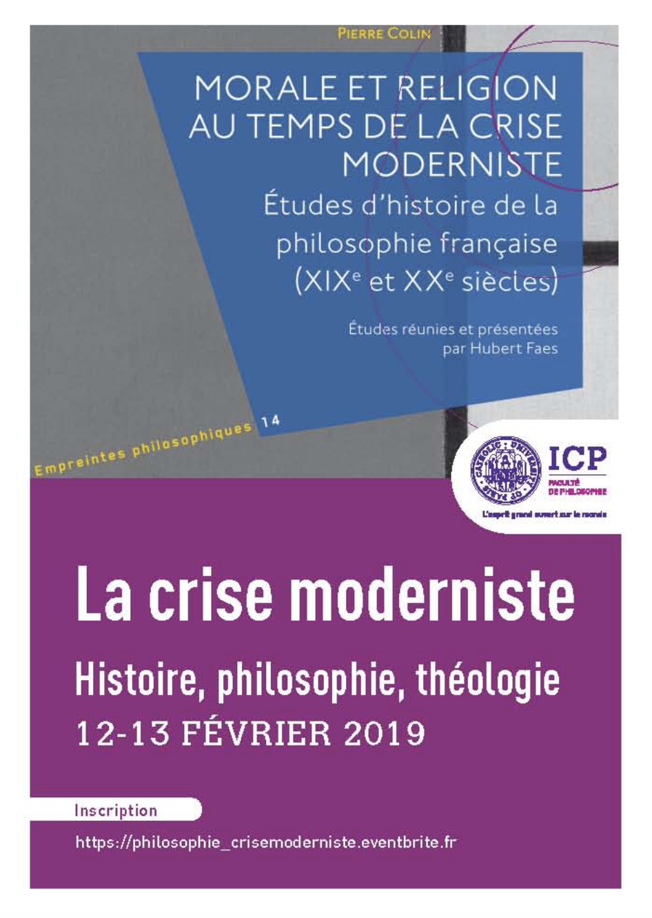La crise moderniste. Histoire, philosophie, théologie_Parigi 12-13 febbraio 2019